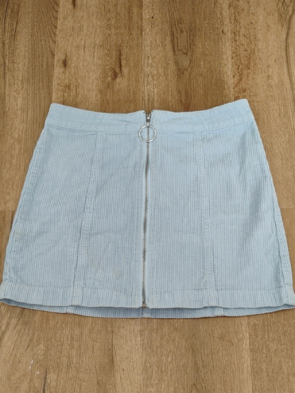 Forever 21 Sky Blue Corduroy Mini Skirt